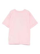 T-shirt per bambina Moschino Kids rosa con stampa grafica - Rubino Kids