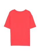 T-shirt per bambina Moschino Kids rosso con stampa Teddy Bear - Rubino Kids