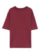 T-shirt per bambina MSGM Kids rossa con logo sul davanti - Rubino Kids