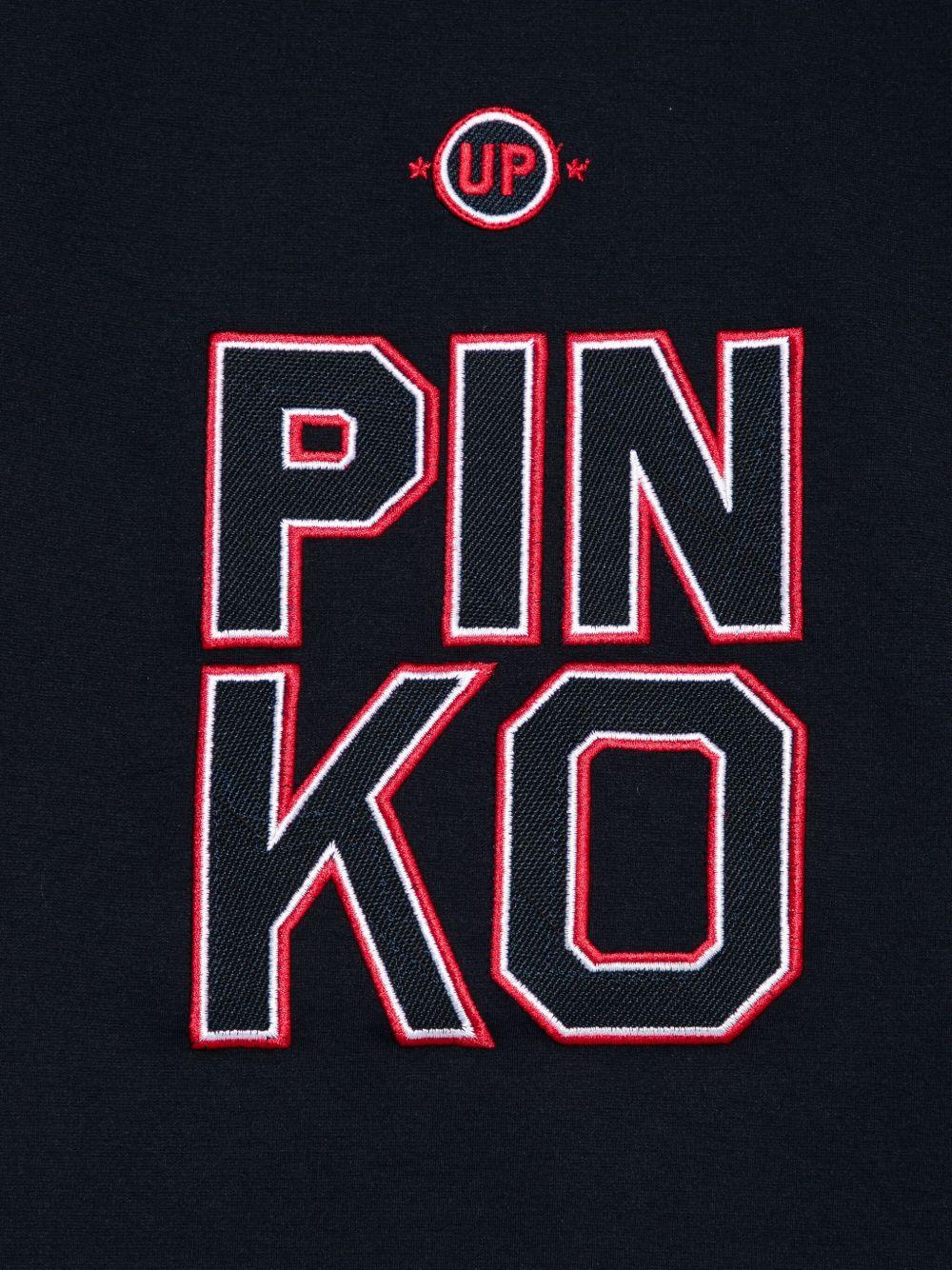 T-shirt per bambina PINKO KIDS blu con logo sul davanti - Rubino Kids