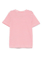 T-shirt per bambina Scotch & Soda Kids rosa a righe - Rubino Kids
