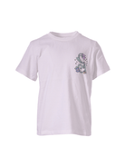 T-shirt per bambina Stella McCartney bianca con stampa floreale - Rubino Kids