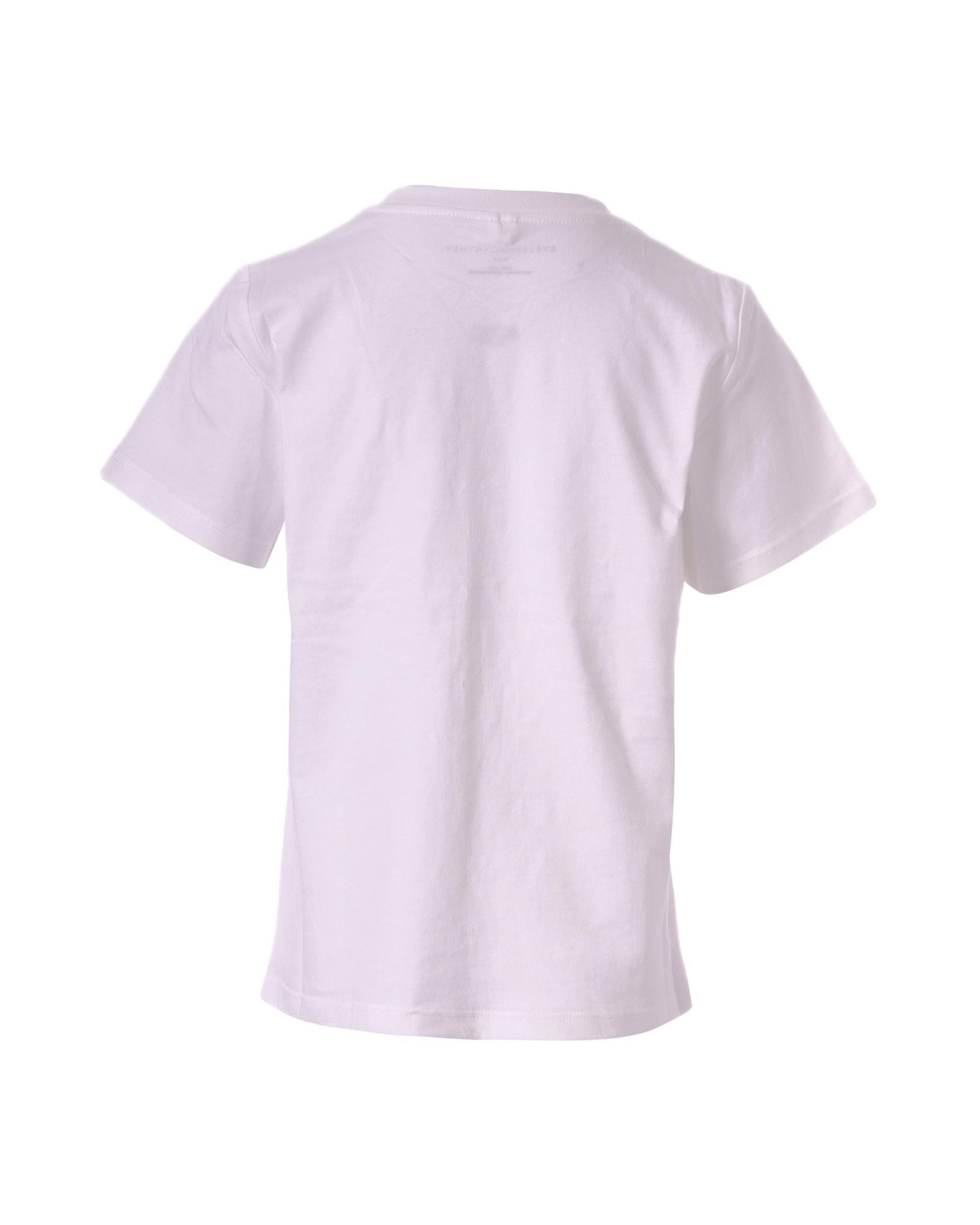 T-shirt per bambina Stella McCartney Kids bianca con scritta "The Stella Hotel" - Rubino Kids