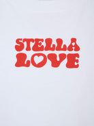 T-shirt per bambina Stella McCartney Kids bianco con stampa - Rubino Kids