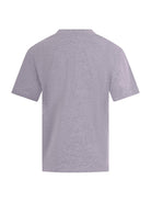 T-shirt per bambina Stella McCartney Kids grigia con logo goffrato sul davanti - Rubino Kids