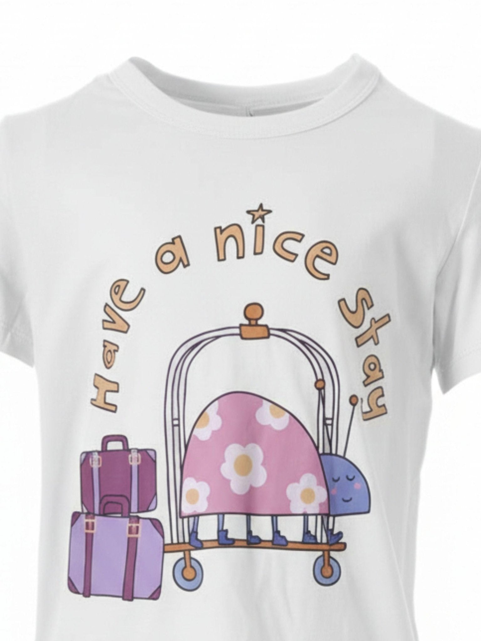 T-shirt per bambina Stella McCartney Kids grigia con stampa grafica sul davanti - Rubino Kids