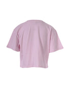 T-shirt per bambina Stella McCartney Kids rosa con logo Stella sul davanti - Rubino Kids