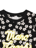 T-shirt per bambina The Marc Jacobs Kids nero con stampa a fiori all - over - Rubino Kids