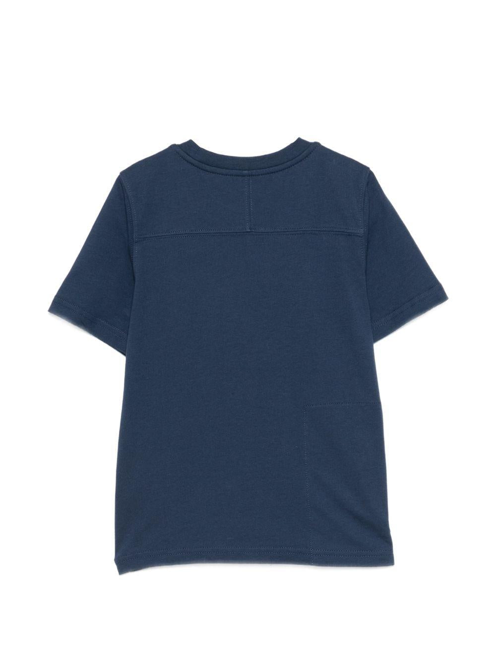 T-shirt per bambini K Way Kids blu con dettaglio logo - Rubino Kids