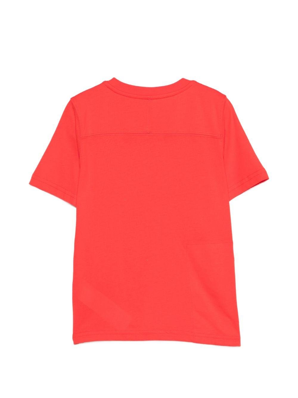 T-shirt per bambini K Way Kids rossa con dettaglio logo - Rubino Kids