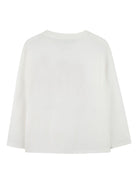 T-shirt per bambini Kenzo Kids bianco con stampa a fiori - Rubino Kids