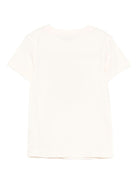 T-shirt per bambini Moschino Kids beige con stampa grafica - Rubino Kids