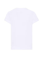 T-shirt per bambini Moschino Kids bianco con stampa Teddy Bear - Rubino Kids
