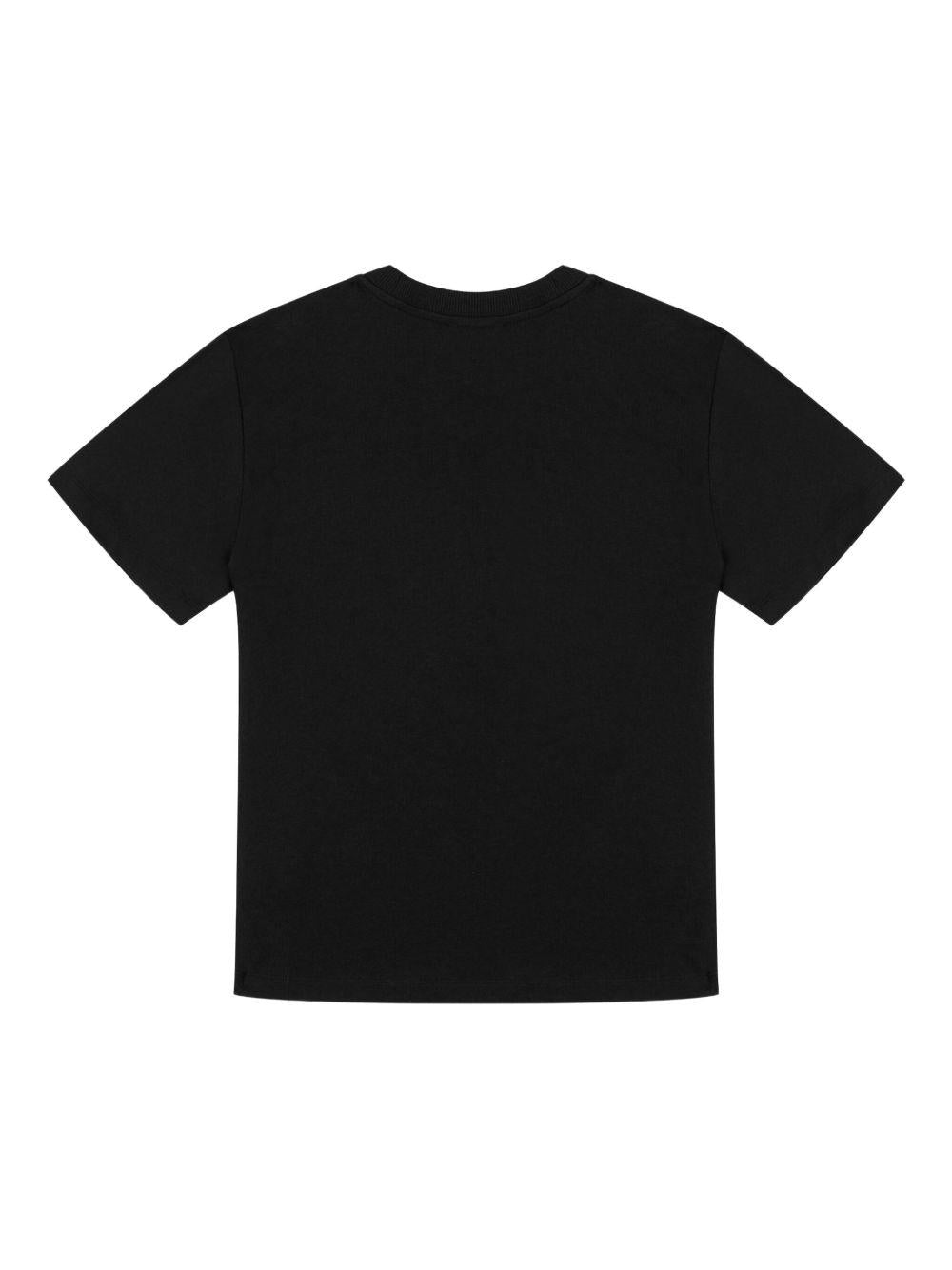 T-shirt per bambini Moschino Kids nera con logo Teddy Bear - Rubino Kids