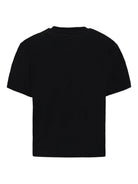 T-shirt per bambini Moschino Kids nero con logo Teddy Bear - Rubino Kids