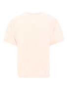 T-shirt per bambini Moschino Kids rosa con logo Teddy Bear - Rubino Kids