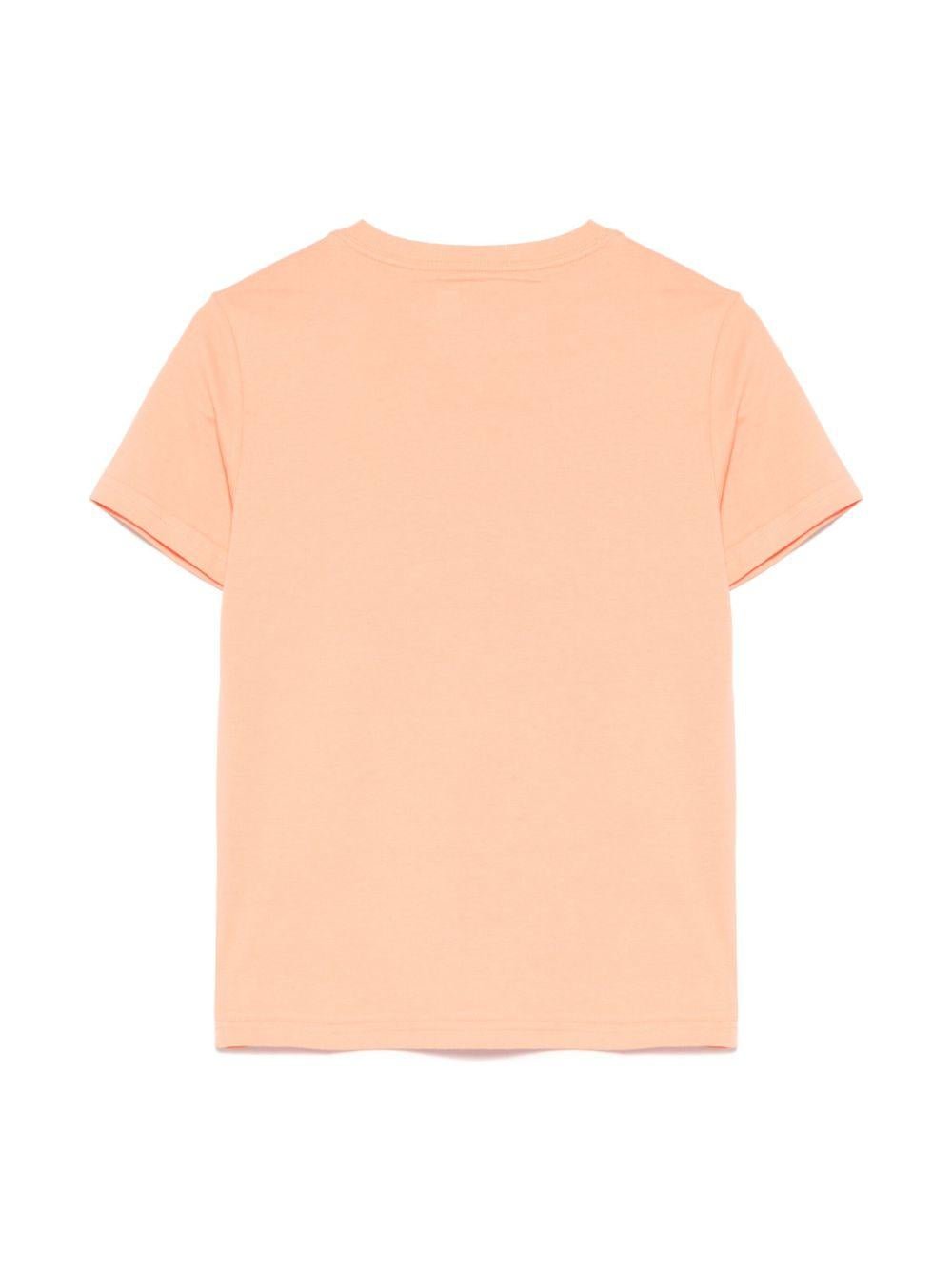 T-shirt per bambini Polo Ralph Lauren Kids arancione con ricamo sul petto - Rubino Kids