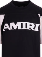 T-shirt per bambino Amiri Kids nero con logo sul davanti - Rubino Kids
