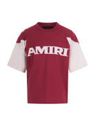 T-shirt per bambino Amiri Kids rossa con logo sul davanti - Rubino Kids