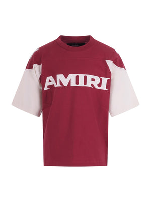 T-shirt per bambino Amiri Kids rossa con logo sul davanti