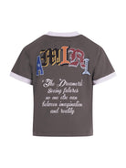 T-shirt per bambino Amiri Kids verde con logo sul davanti - Rubino Kids