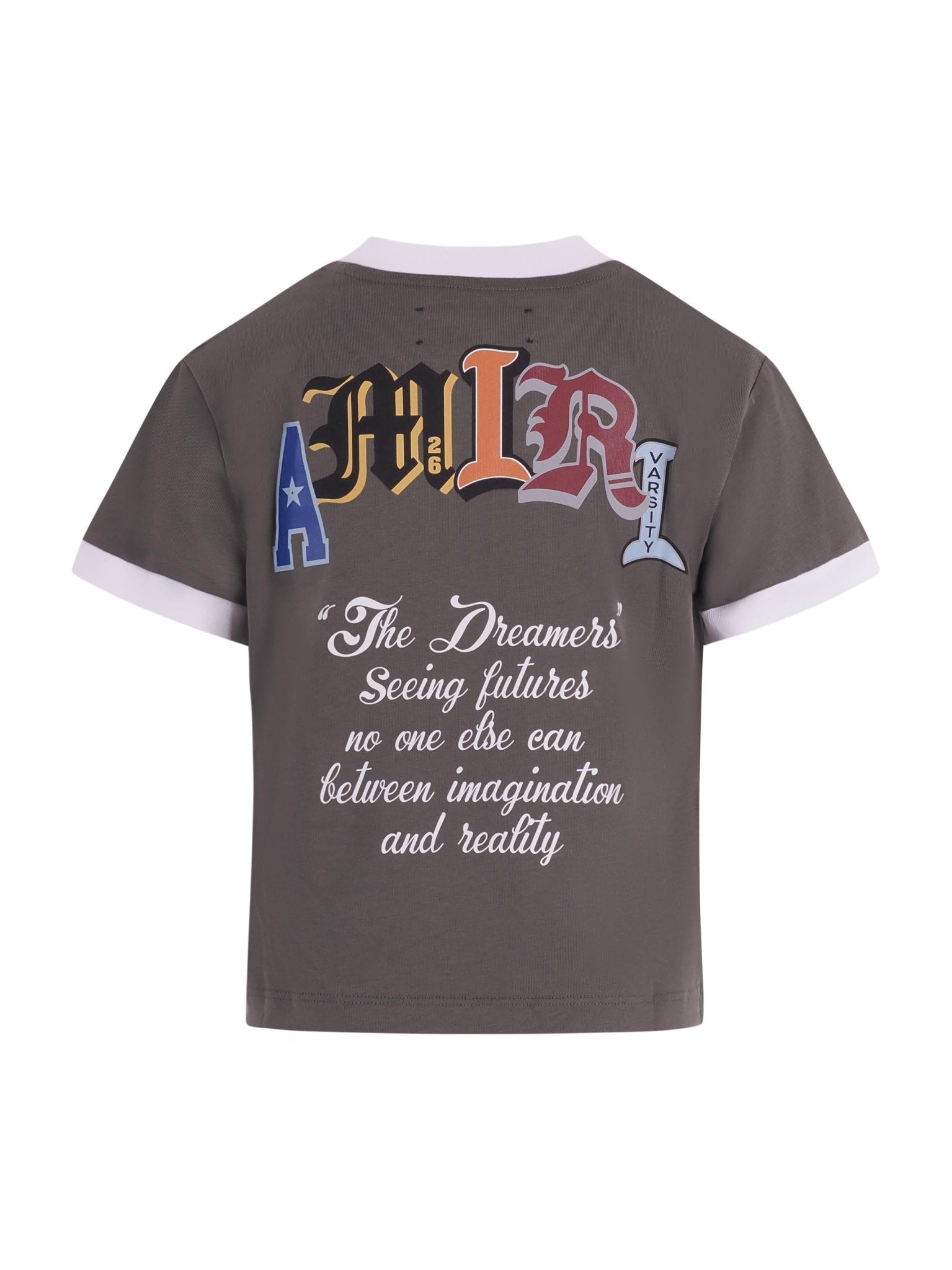 T-shirt per bambino Amiri Kids verde con logo sul davanti - Rubino Kids