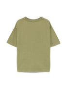 T-shirt per bambino Aspesi Kids verde in cotone con tasca frontale - Rubino Kids