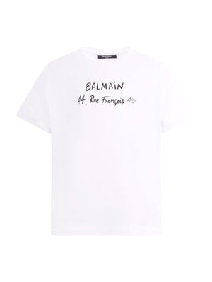 Balmain Kids white T-shirt with logo on the front