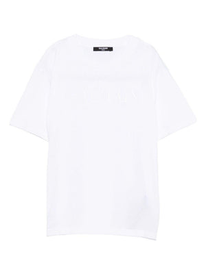 Balmain Kids white T-shirt with logo on the front