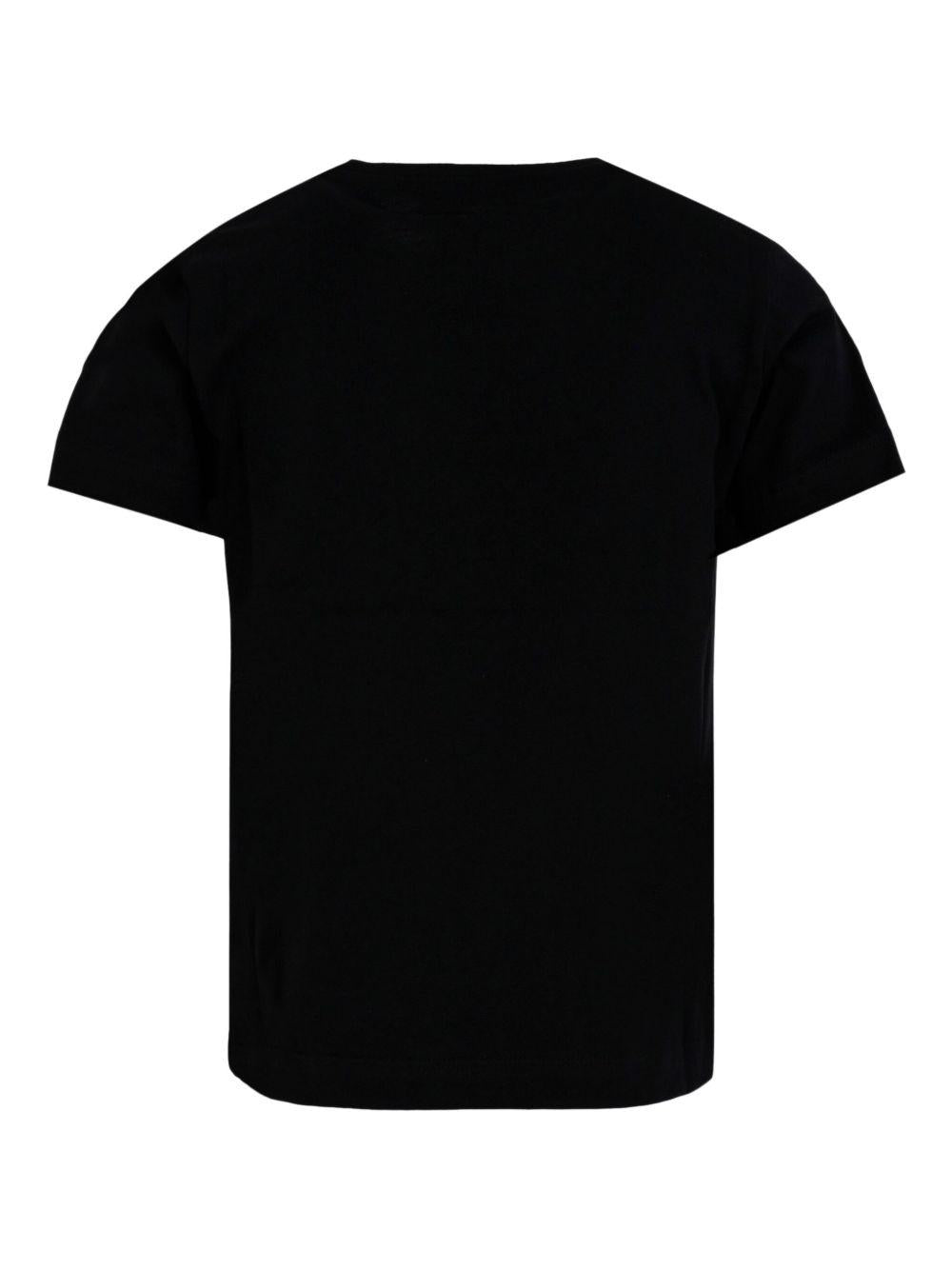 T-shirt per bambino Balmain Kids nera con stampa del logo - Rubino Kids