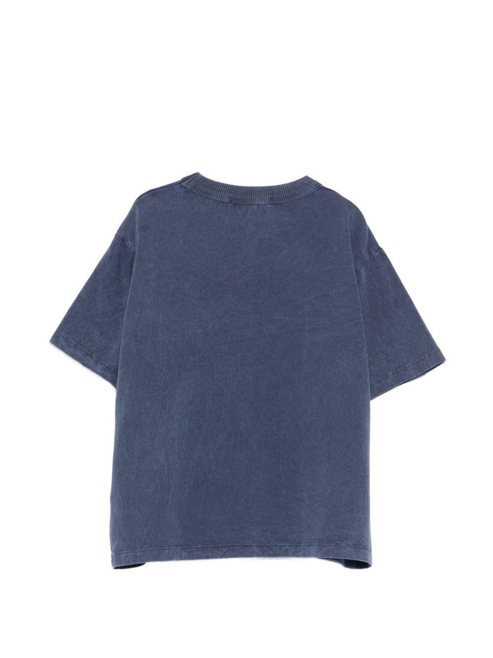 T-shirt per bambino Bobo Choses blu con scritta logo sul davanti - Rubino Kids