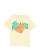 T-shirt per bambino Bobo Choses giallo con stampa grafica sul davanti - Rubino Kids