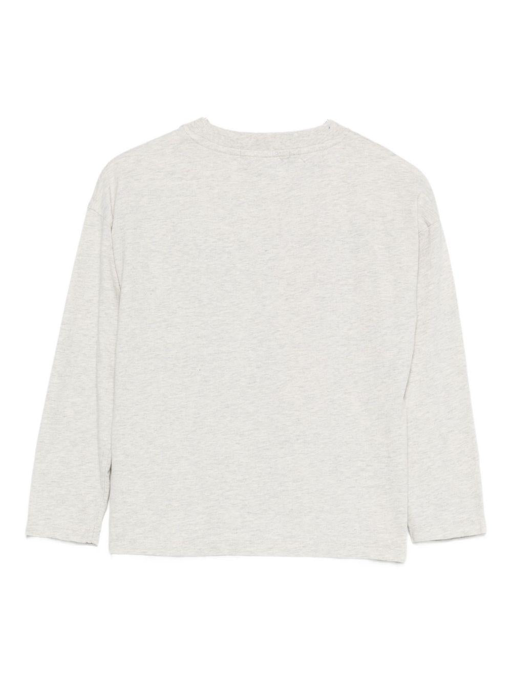 T-shirt per bambino Bobo Choses grigia con stampa scacchi - Rubino Kids