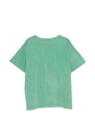 T-shirt per bambino Bobo Choses verde con stampa grafica sul davanti - Rubino Kids