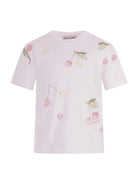 T-shirt per bambino Bonpoint bianca con stampa ciliegie - Rubino Kids