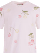 T-shirt per bambino Bonpoint bianca con stampa ciliegie - Rubino Kids