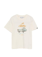 T-shirt per bambino Bonpoint bianca con stampa grafica - Rubino Kids