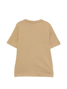 T-shirt per bambino Boss Kids beige con stampa logo - Rubino Kids