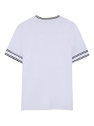 T-shirt per bambino Boss Kids bianco con logo sul petto - Rubino Kids
