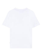 T-shirt per bambino Boss Kids bianco con stampa grafica - Rubino Kids