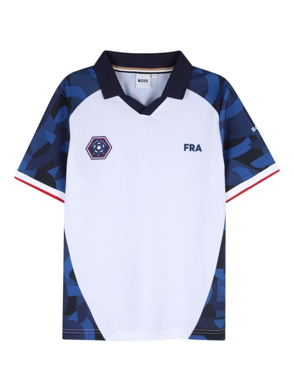 T-shirt per bambino Boss Kids multicolore con design color - block - Rubino Kids