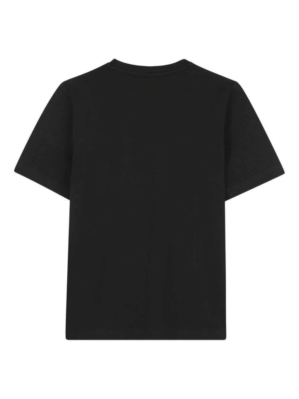 T-shirt per bambino BOSS Kids nera con design logo - Rubino Kids