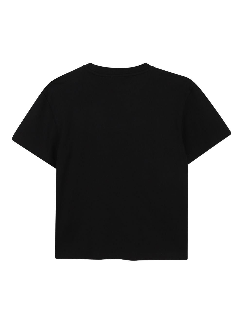 T-shirt per bambino Boss Kids nera con dettaglio logo - Rubino Kids