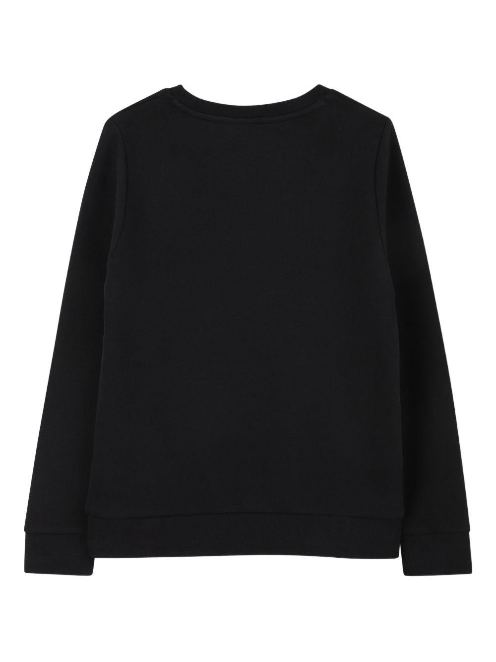 T-shirt per bambino BOSS Kids nera con stampa con logo - Rubino Kids