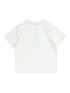 T-shirt per bambino Burberry Kids bianca con stampa grafica orsacchiotto - Rubino Kids
