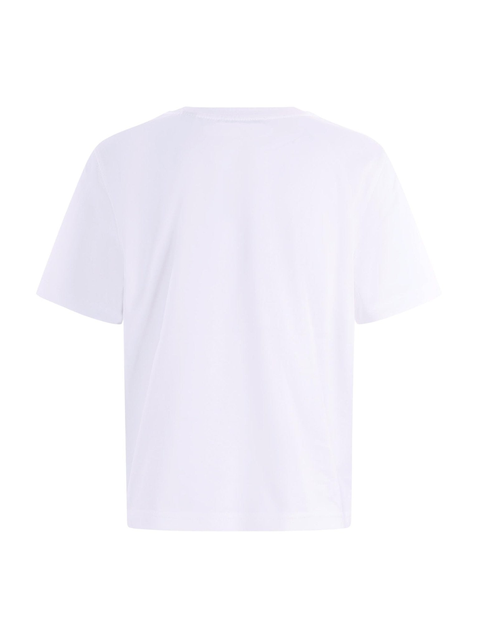 T-shirt per bambino Burberry Kids bianca con stampa grafica sul davanti - Rubino Kids