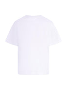 T-shirt per bambino Burberry Kids bianca con stampa grafica sul davanti - Rubino Kids