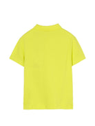T-shirt per bambino Burberry Kids giallo con ricamo Equestrian Knight sul davanti - Rubino Kids