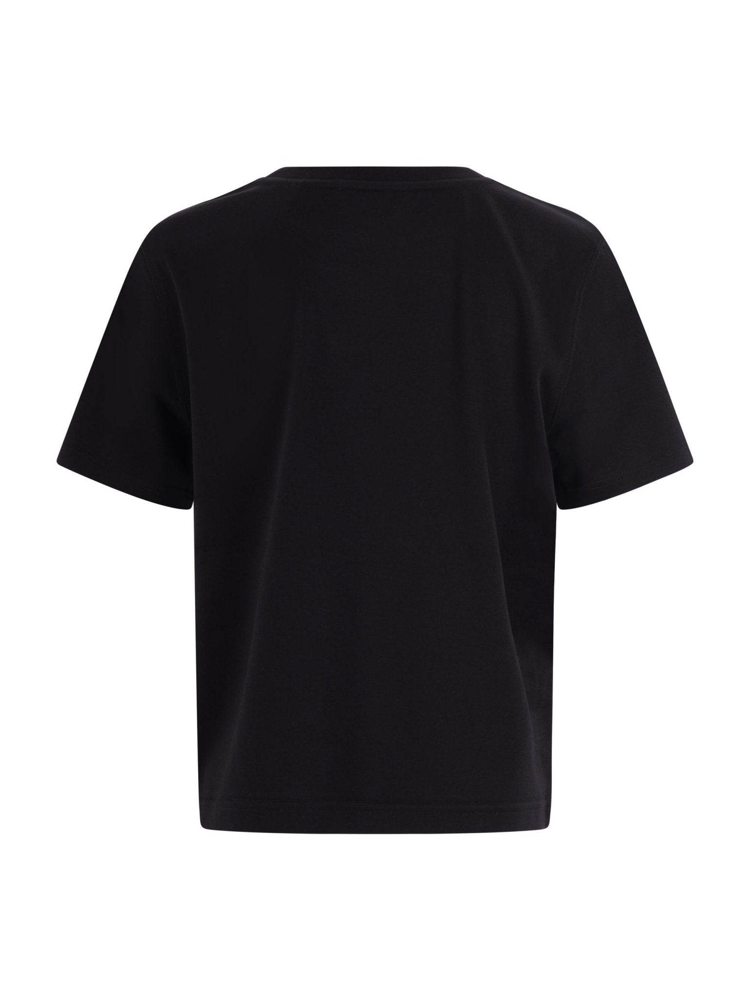 T-shirt per bambino Burberry Kids nera con stampa grafica sul davanti - Rubino Kids