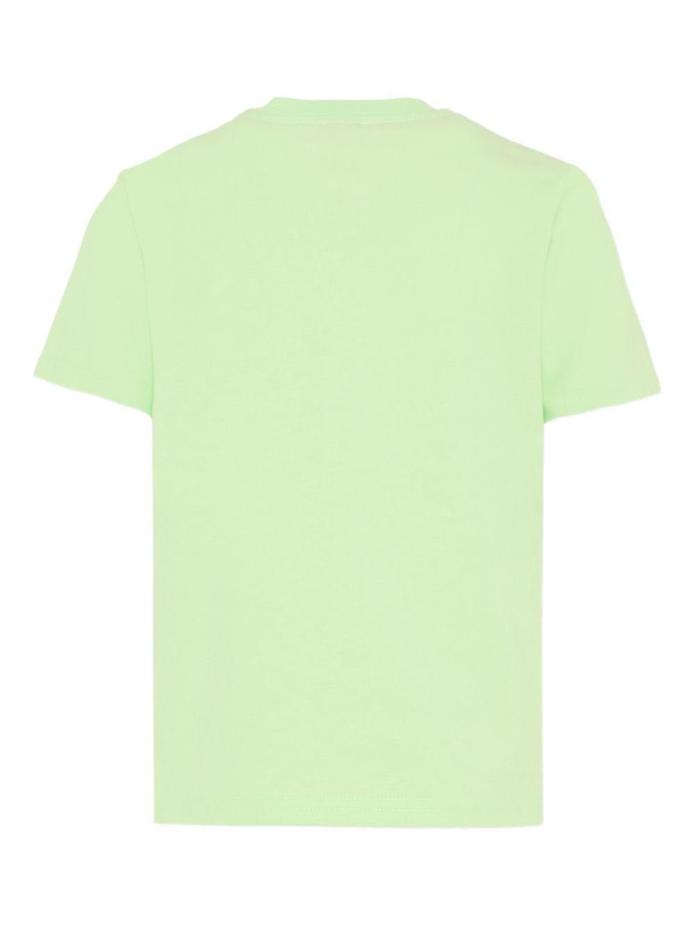 T-shirt per bambino Casablanca Kids verde con stampa logo - Rubino Kids